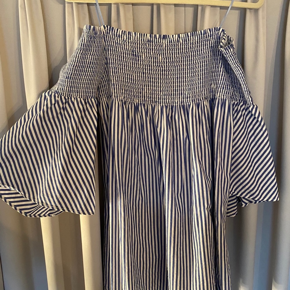 Zara blue/white stripe dress